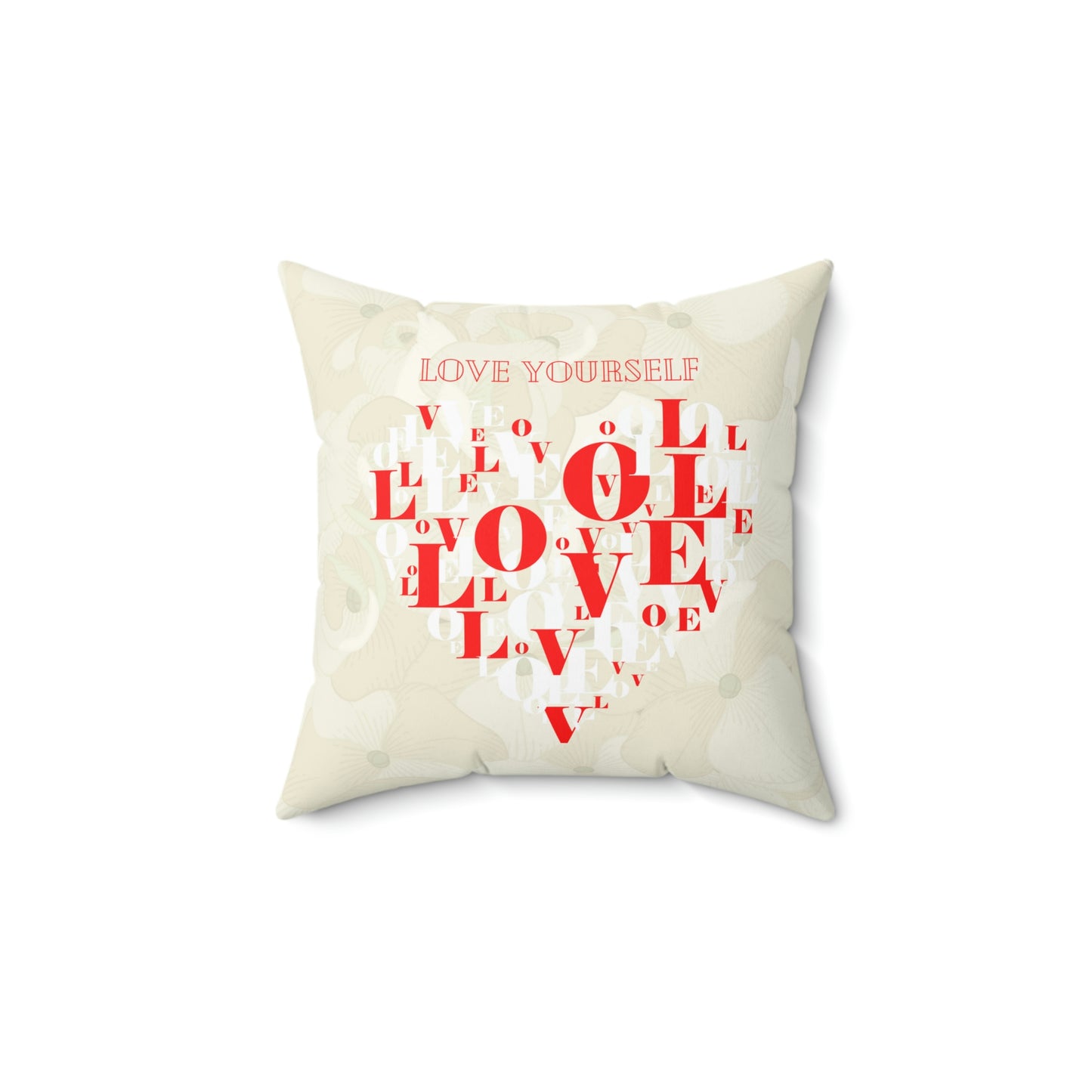 LUVR Home Decor Line - By B'Glitz - Spun Polyester Square Pillow