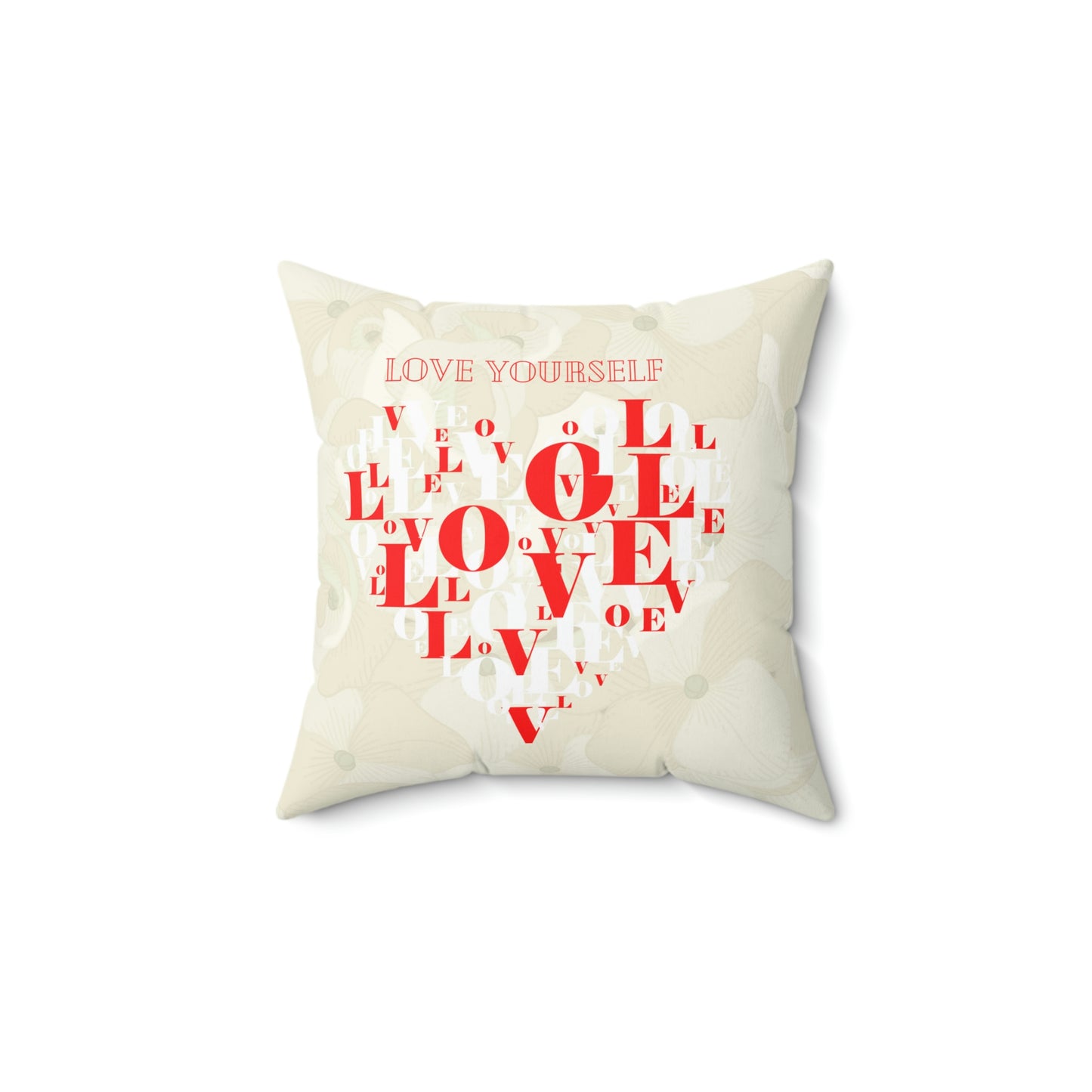 LUVR Home Decor Line - By B'Glitz - Spun Polyester Square Pillow