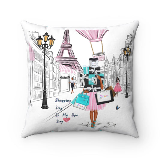 My Spa Day Pillow - By BGlitz -  Spun Polyester Square Pillow